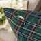 Christmas Set of 2 Scottish Tartan Plaid Throw Pillow Covers Farmhouse Classic Decorative Square Cushion Cases for Decor Sofa Couch 18x18 Inch, Green